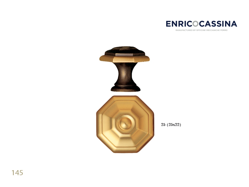 Мебельная ручка Enrico Cassina 145 матовая бронза