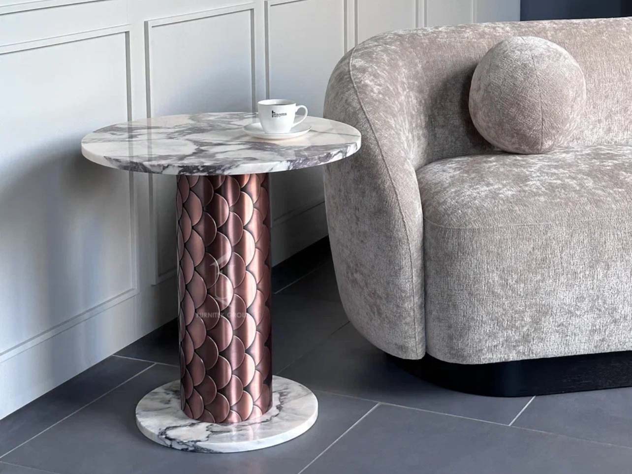 Стол кофейный круглый Ar-Deco Furnitek FG-039