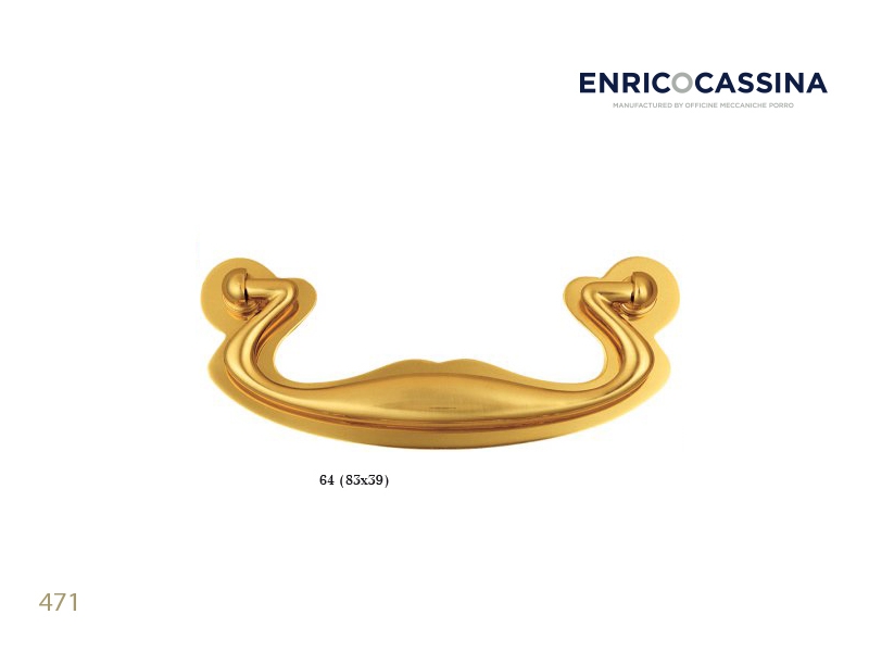 Мебельная ручка Enrico Cassina 471 полированная латунь