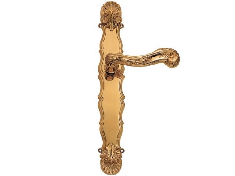 Дверная ручка на планке Enrico Cassina BARBARA C04312 полированная латунь