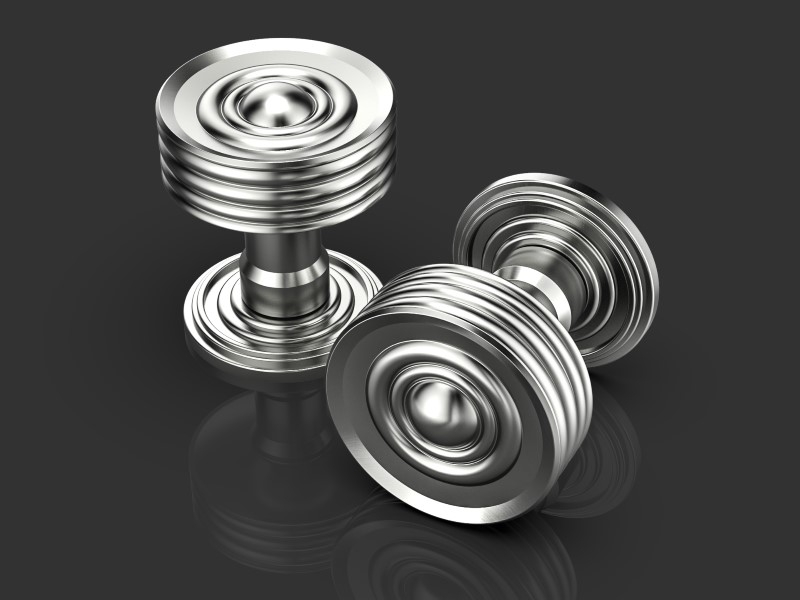 Дверная ручка-кноб Oliver Knights Cassius DK матовый никель