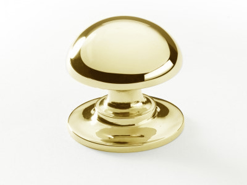 Мебельная ручка-кнопка Armac Martin Cotswold полированная латунь