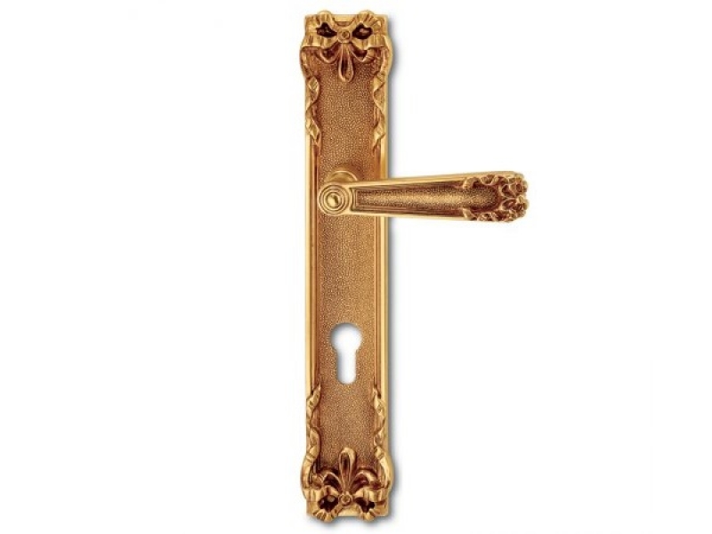 Дверная ручка на планке Salice Paolo DELHI 4311 французское золото
