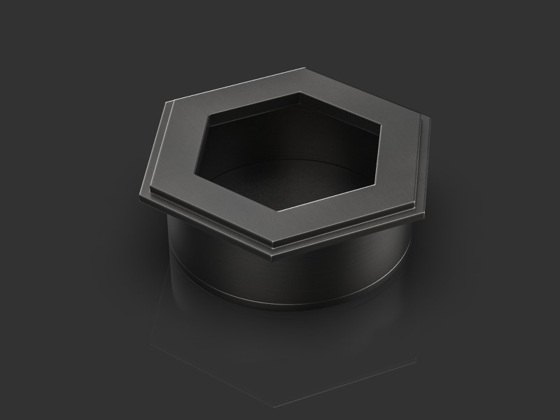 Врезная ручка Oliver Knights Harriette FP черненая латунь