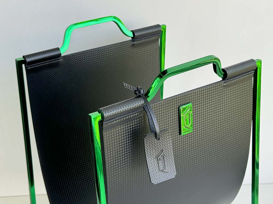 Подставка под сумки FG-178 зеленый полированный никель