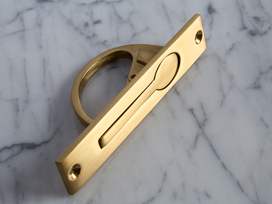 Торцевая ручка Frank Allart 4377 SB матовая латунь