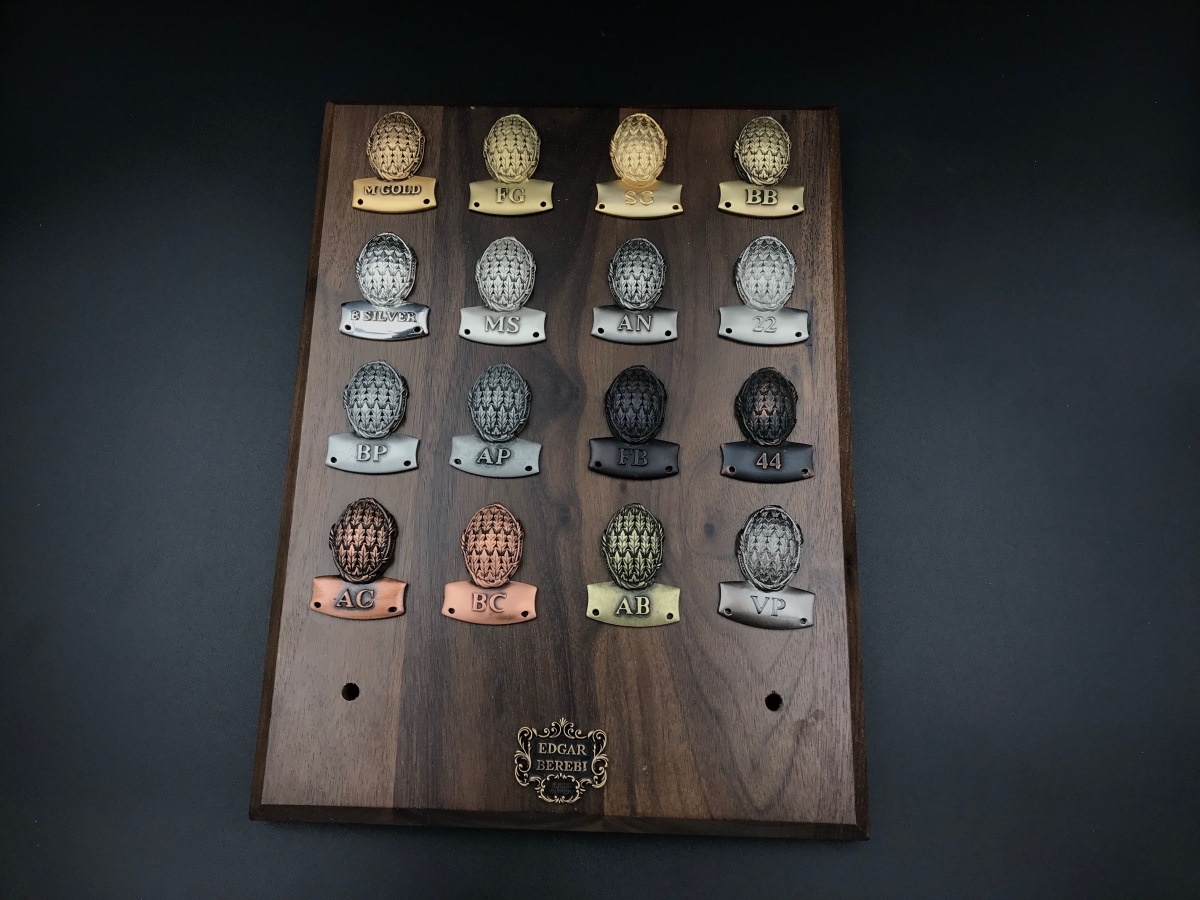 Мебельная ручка-кнопка Edgar Berebi 7346 бронза