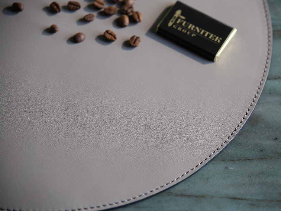 Сервировочная салфетка FURNITEK FG-03001 на стол из натуральной кожи и замши