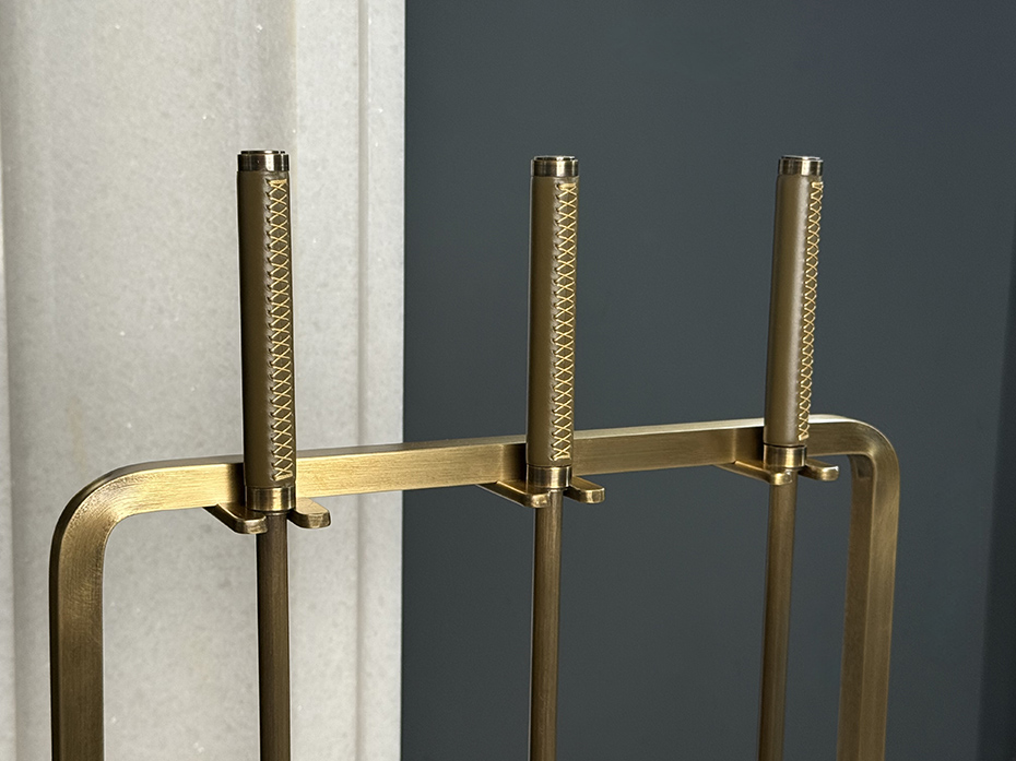 Каминный набор FURNITEK FG-05022 античная латунь