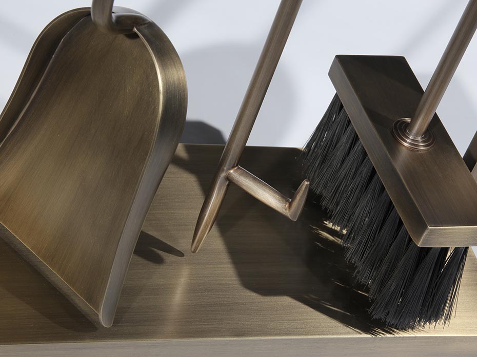 Каминный набор FURNITEK FG-05012 античная латунь