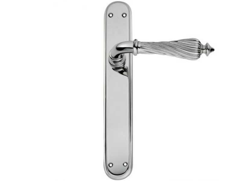 Дверная ручка на планке Enrico Cassina LIISI C12610 полированный хром