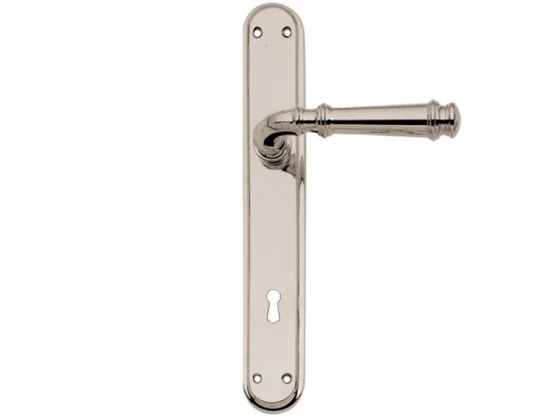 Дверная ручка на планке Enrico Cassina MARGHERITA C13010 полированный никель