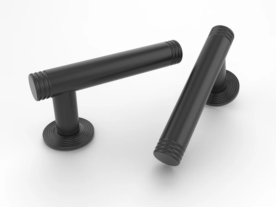 Дверная ручка на розетке Oliver Knights Millie LH чёрный