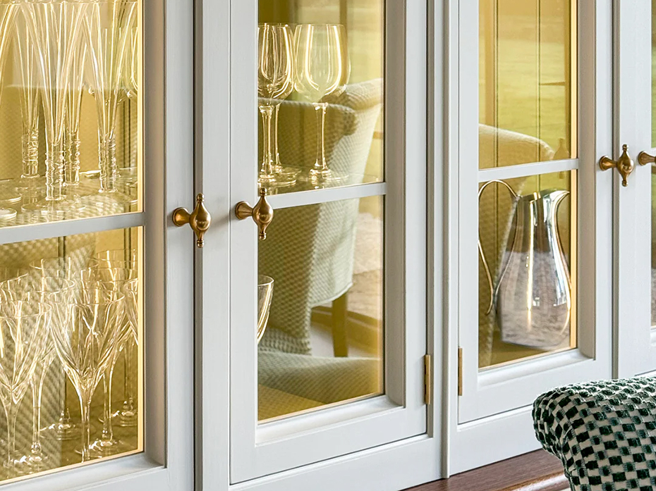 Мебельная ручка т-образная Armac Martin Belgrave 61 мм латунь полированная