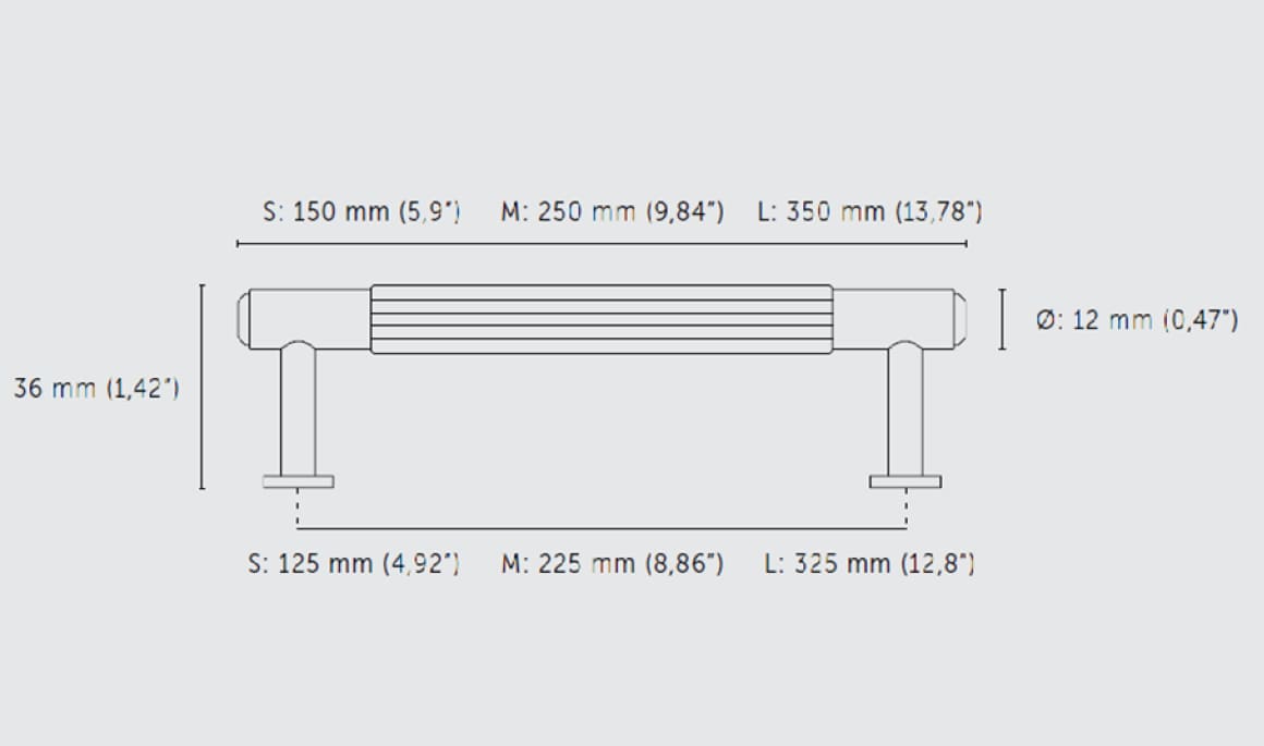 Мебельная ручка скоба Buster & Punch GPB-35289
