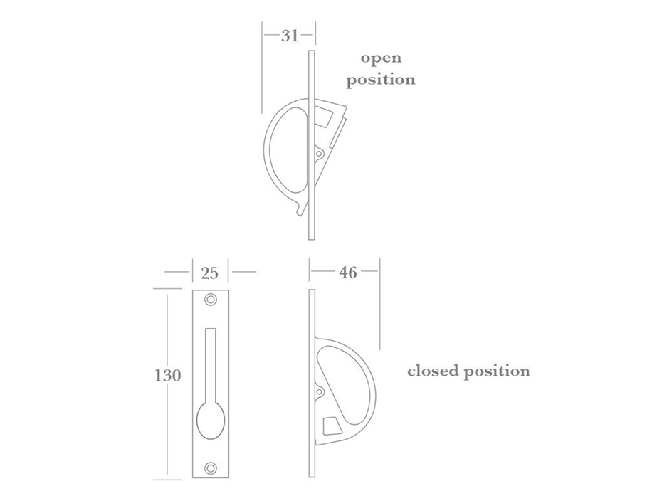 Торцевая ручка Frank Allart 4377 DMB чёрная бронза