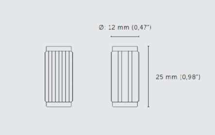 Мебельная ручка кнопка на планке Buster & Punch GFK-36439 сталь