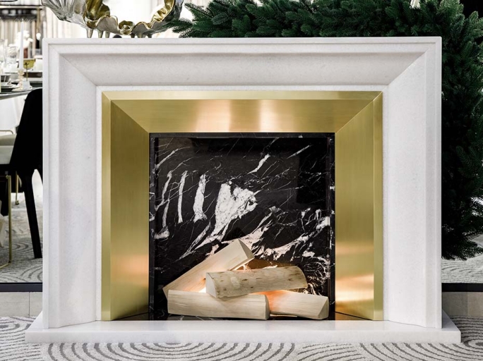 Камин мраморный FURNITEK FG-05001