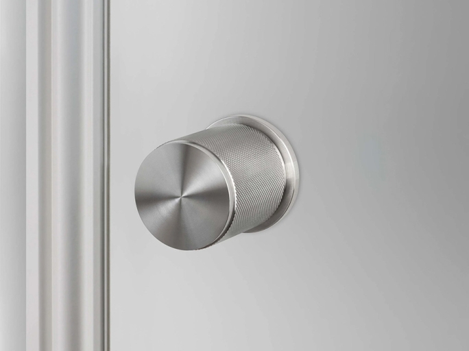 Дверная ручка-кноб D-50mm Buster and Punch Linear GDK-07254 матовый хром