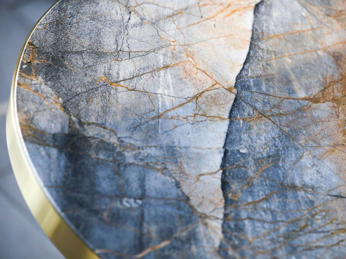 Стол кофейный круглый Furnitek FG-056 столешница из гранита