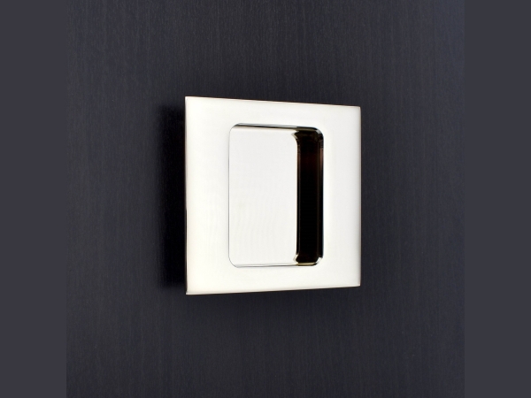 Дверная врезная ручка Croft 2500SQ полированный хром