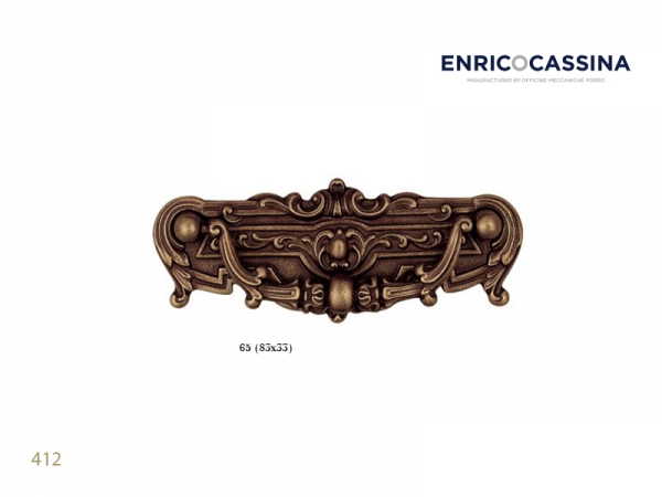 Мебельная ручка Enrico Cassina 412 матовая бронза