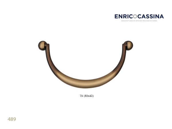 Мебельная ручка Enrico Cassina 489 матовая бронза