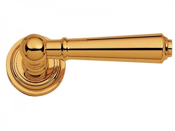 Дверная ручка на розетке Enrico Cassina ALEKSANDRA C14211 золото 24к