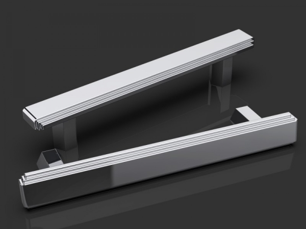 Дверная ручка-скоба Oliver Knights Amr PH полированный никель