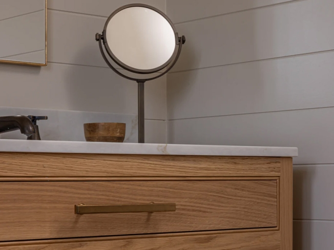 Мебельная ручка-скоба Armac Martin Rotunda 160 мм матовая латунь