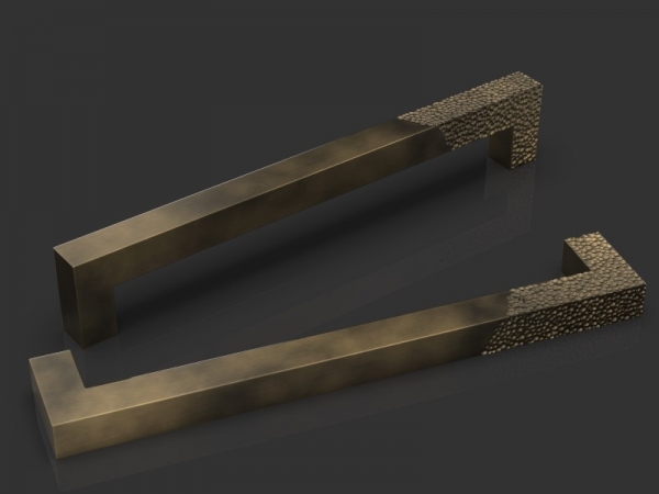 Дверная ручка-скоба Oliver Knights Drake PH античная бронза