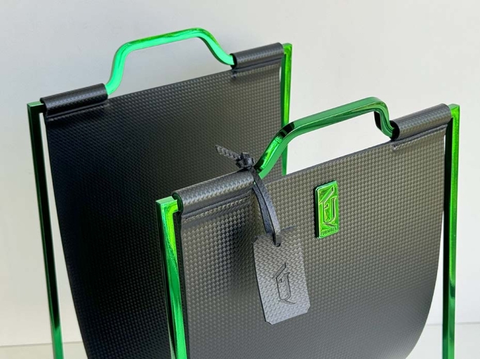 Подставка под сумки FG-178 зеленый полированный никель