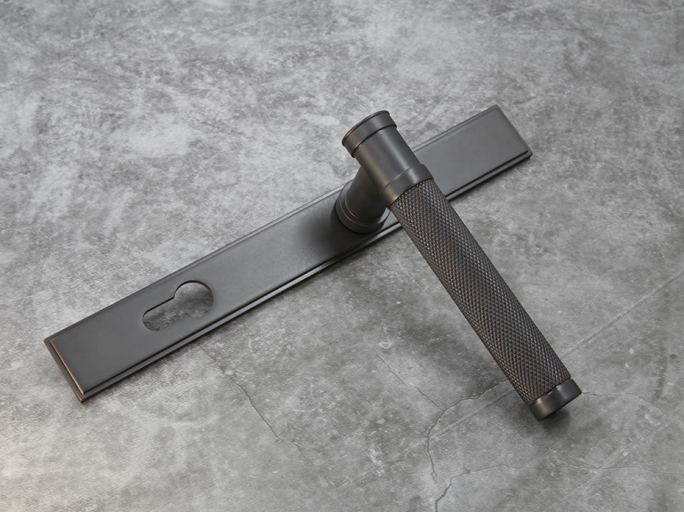 Ручка для балконной двери на узкой планке Frank Allart 7748G0259E7 чёрная бронза