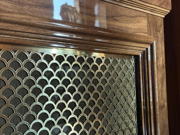 Решётка для экрана радиатора fg-30008 полированная латунь