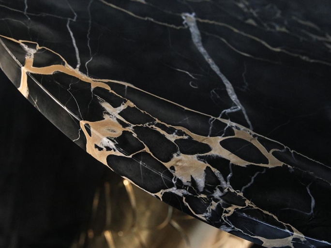 Стол кофейный Ar-Deco FG-064 круглый полированная латунь