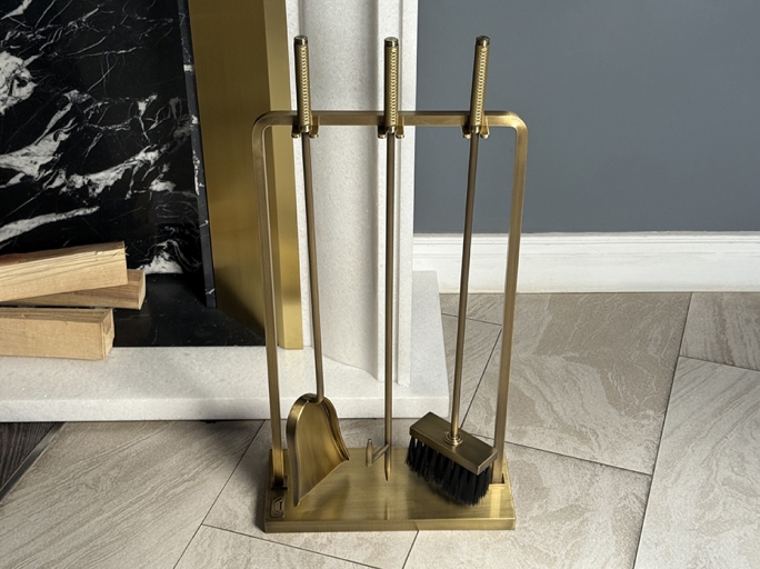 Каминный набор FURNITEK FG-05022 античная латунь