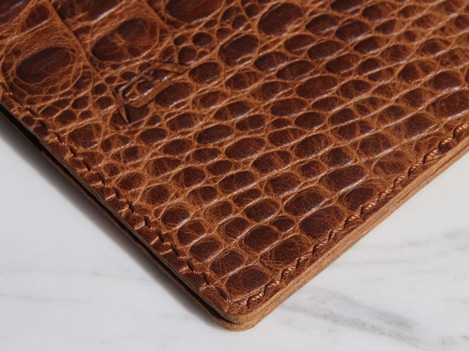 Обложка на паспорт FURNITEK модель FG-02018 из натуральной кожи цвет рыжий