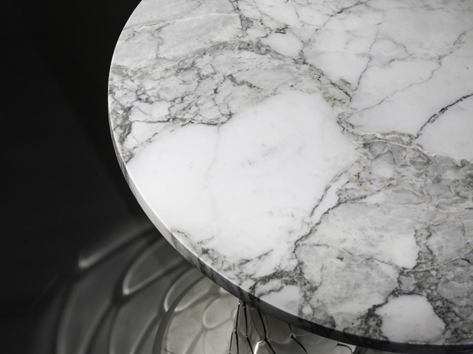 Стол кофейный Ar-Deco FG-068 круглый полированный никель