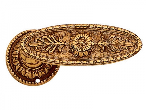 Дверная ручка на розетке Enrico Cassina LETIZIA C02011 французское золото