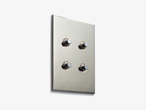 Выключатель Meljac M587 четырехклавишный Classique полированный никель