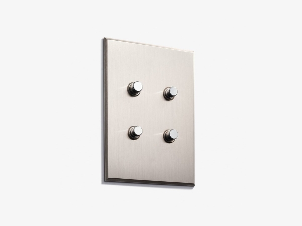 Выключатель Meljac M588 четырехклавишный Classique матовый никель