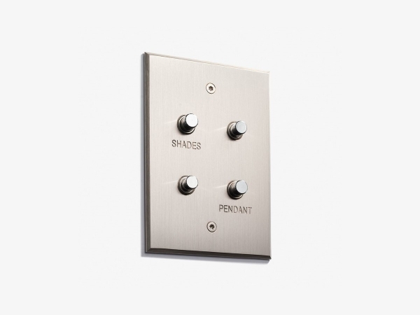 Выключатель Meljac M593 четырехклавишный Classique матовый хром