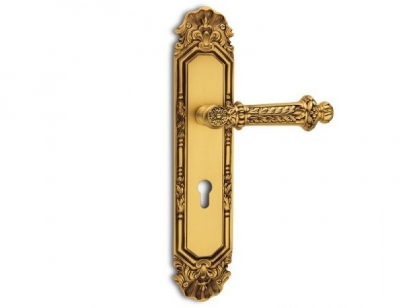 Дверная ручка на планке Salice Paolo PAESTUM 3118 французское золото