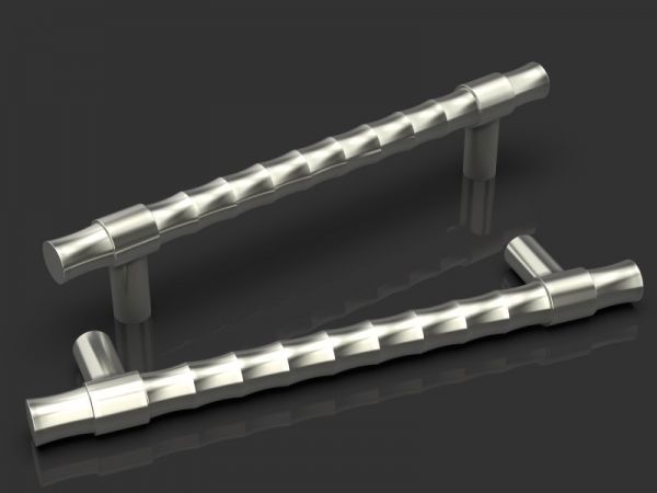 Дверная ручка-скоба Oliver Knights Rex PH матовый никель