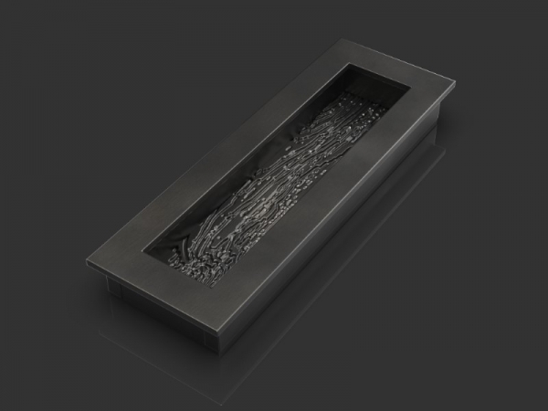 Врезная ручка Oliver Knights Serlo FP черненая латунь