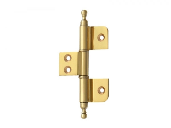 Петля карточная мебельная FS 76 полированная латунь