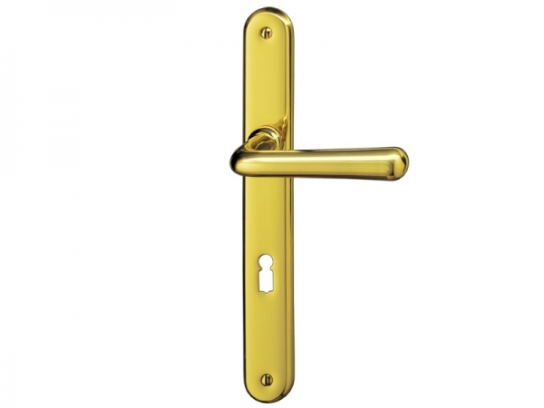 Дверная ручка на планке P.Bisschop Классик 1850/865 полированная латунь
