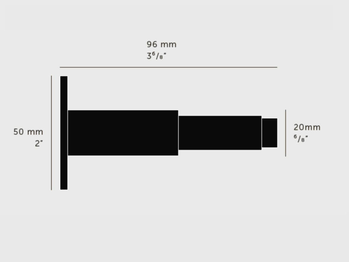 Ограничитель настенный Buster & Punch RDS-05266 латунь
