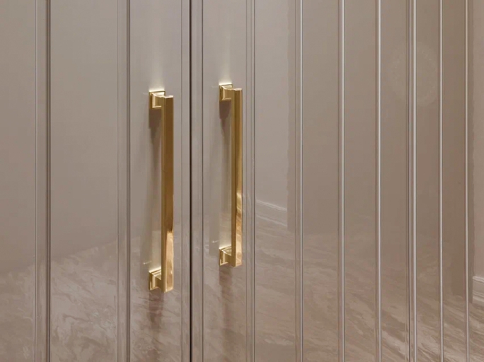 Мебельная ручка-скоба Armac Martin Jefferson 227 мм полированная латунь