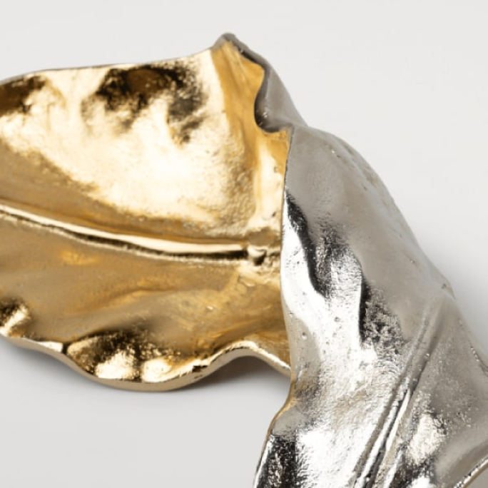 Статуэтка из металла форма Лист Furnitek LEAF I